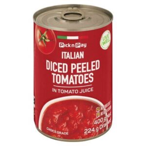 Pick n Pay ITALIAN DICED PEELED TOMATOES 224g